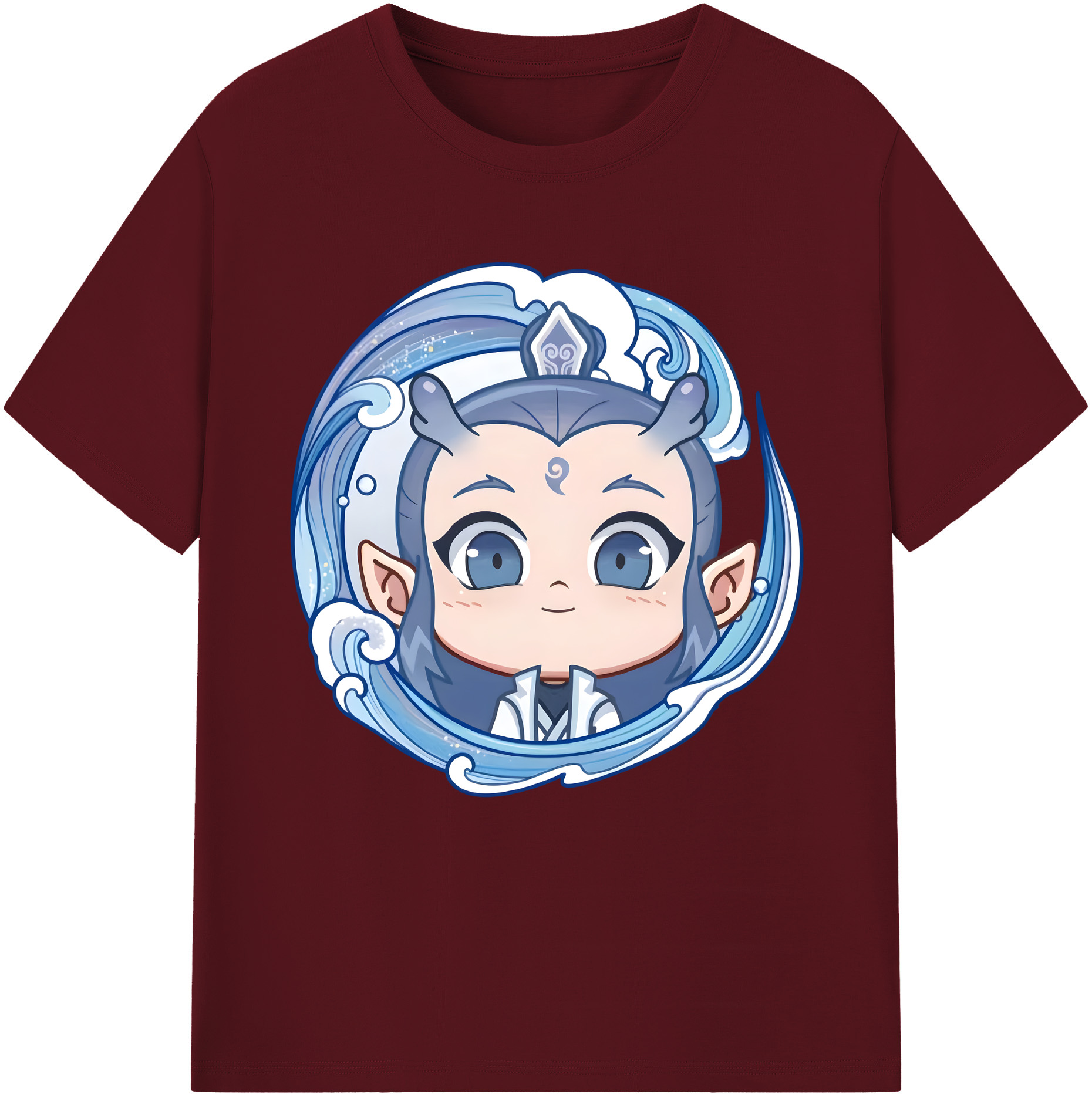 （画像用） Ne Zha 2 ナタ 魔童の大暴れ 綿100％半袖Tシャツ（フロントプリント）